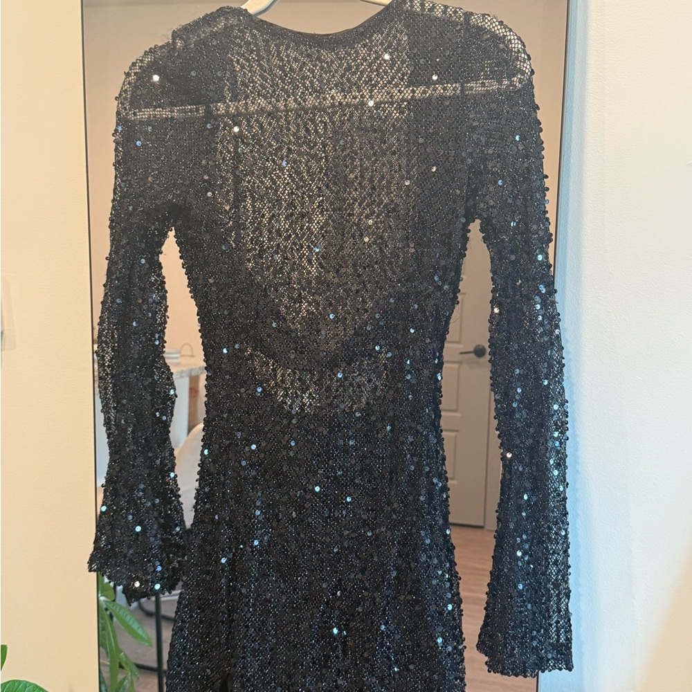 Black Sequin Dress
